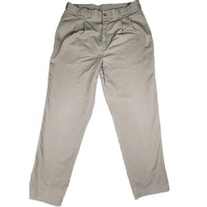 Duxbak Pleated Front Khaki Pants Beige / Tan 36x32